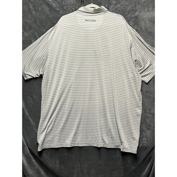 Champion Mizzou Polo Shirt Men’s 2XL Gray Striped Tiger Mascot Logo Football - Picture 10 of 11